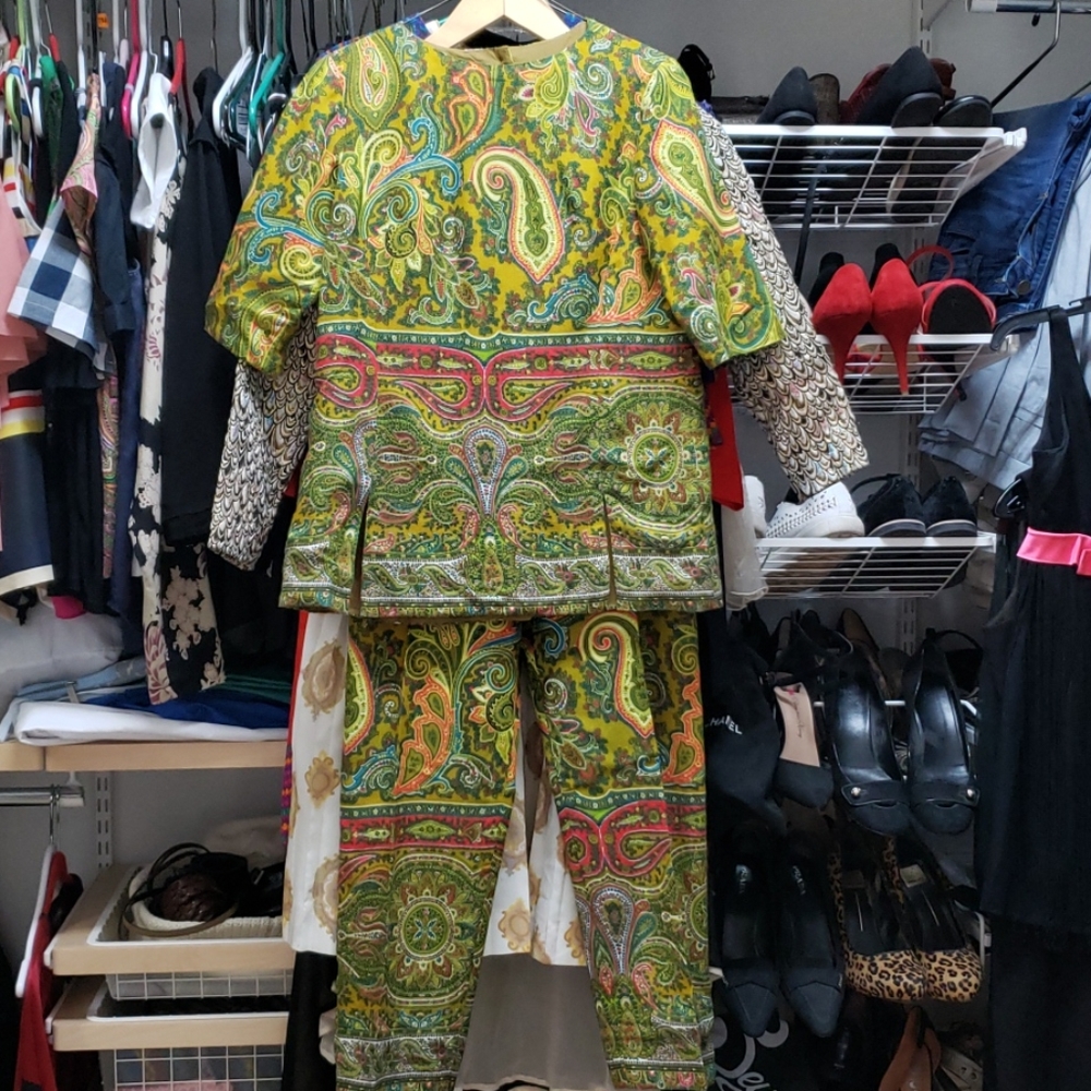 Vintage Mod Cigarette Pant Set Outfit